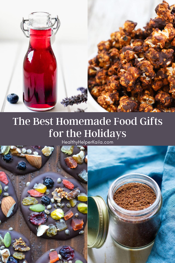 The Best Homemade Food Gifts for the Holidays | A roundup of the tastiest and healthiest DIY food gifts that your family & friends will love to receive this holiday season! From sweet treats to savory eats, you'll wow your loved ones with homemade, unique food gifts from the heart.