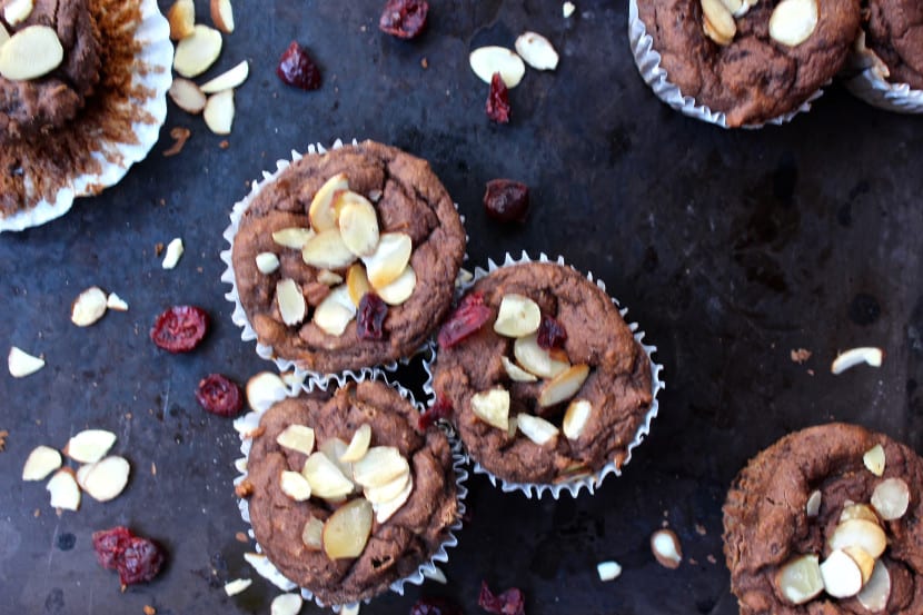 Gluten-Free Mocha Cranberry Muffins from Healthy Helper