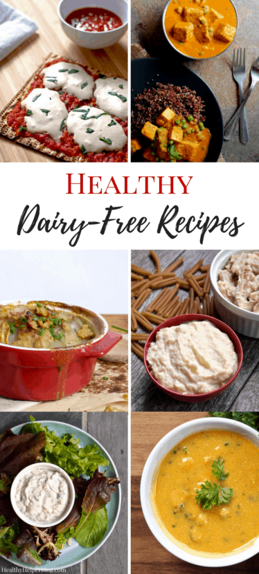 11 Healthy Dairy-Free Recipes | Healthy Helper @Healthy_Helper The ultimate collection of non-dairy versions of traditionally dairy-filled dishes! Healthy, lower-fat alternatives to lactose-laden comfort foods and classic recipes that rely on dairy for their taste. You'll never know the difference between these delicious, (mostly) vegan recipes and the originals!