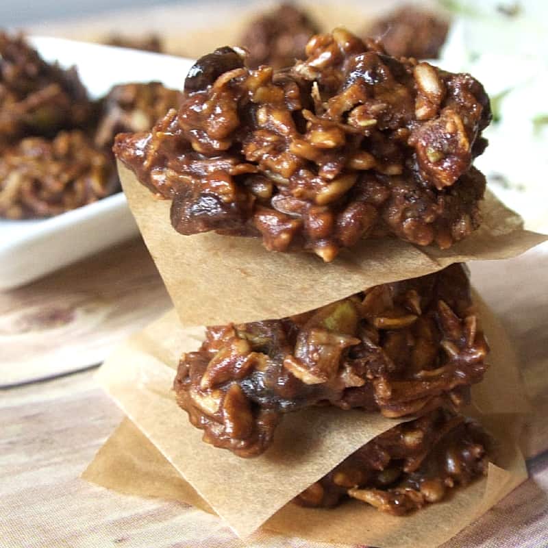 No Bake Chocolate Trail Mix Cookies | Healthy Helper @Healthy_Helper 