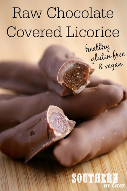 Vegan Raw Chocolate Covered Licorice | Healthy Helper @Healthy_Helper 