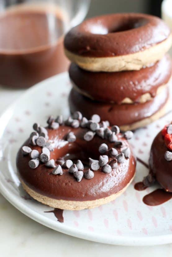Vegan Chocolate Dipped Donuts | Healthy Helper @Healthy_Helper 