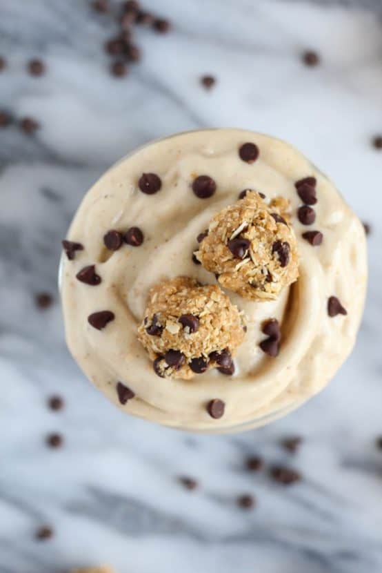 Oatmeal Peanut Butter Cookie Dough Blizzards | Healthy Helper @Healthy_Helper