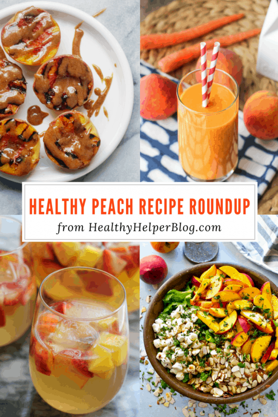 The Ultimate Healthy Peach Recipe Roundup | Healthy Helper @Healthy_Helper It's peach season! Celebrate all things peachy keen this time of year with my EPIC roundup of healthy peach recipes. Sweet, delicious, and perfect for National Peach Month.