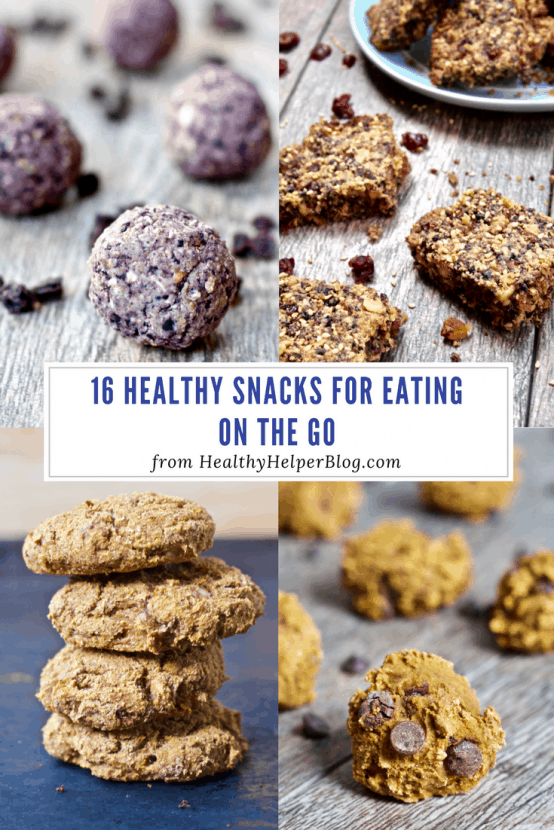 16 Healthy Snacks for Eating On the Go | Healthy Helper @Healthy_Helper Whether you're back to school or dealing with busy work days, snacking on the go can be hard! This roundup of 16 Healthy Snacks will keep you fueled up and energized for your whole day. Lots of options no matter what your cravings call for!