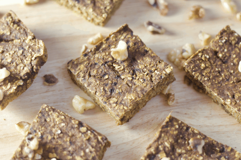 Pumpkin Spice Latte Protein Bars | Healthy Helper @Healthy_Helper Your favorite fall beverage in PROTEIN BAR form! Take your Pumpkin Spice Latte on the go for munching pre- or post-workout with these delicious vegan, gluten-free bars! Soft, doughy, and full of plant-based protein. It's totally fine to be basic with your snacks.