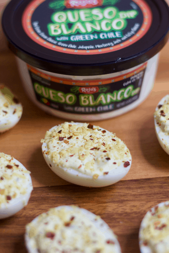 Southwestern Queso Blanco Deviled Eggs | Healthy Helper @Healthy_Helper Classic deviled eggs made cheesy and creamy with delicious Queso Blanco! These gluten-free, high protein appetizers are FULL of zesty southwestern flavor and are incredibly easy to make. Perfect for your next holiday party or get-together!