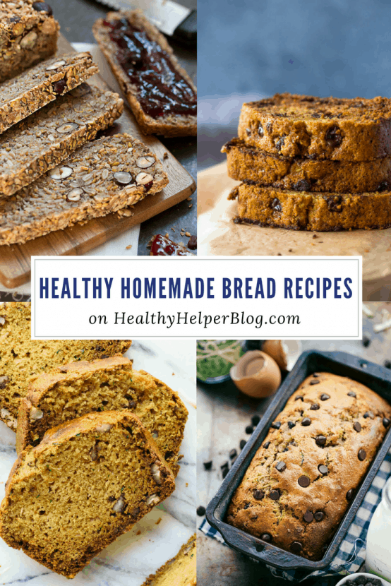 Healthy Homemade Bread Recipes | Healthy Helper @Healthy_Helper A roundup of the most beautiful, healthy, homemade breads from your favorite food bloggers around the web! Sweet, savory, and everything in between. You're sure to find a loaf that suites your fancy! 