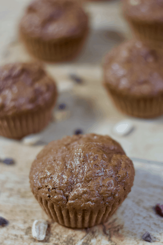 Chocolate Peanut Butter Protein Muffins | Healthy Helper @Healthy_Helper Fluffy n' light Chocolate Peanut Butter Muffins packed with PROTEIN! The perfect healthy snack for eating on the go when you want a sweet treat. Gluten-free, satisfying, and you only need one bowl to make them!
