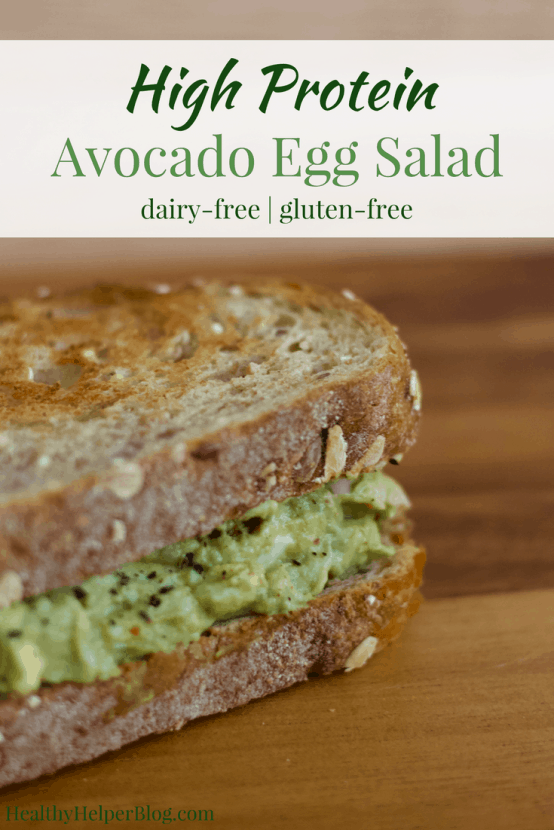 Avocado Egg Salad | Healthy Helper @Healthy_Helper Creamy, savory egg salad with the rich taste of avocado! Dairy-free, gluten-free, and full of healthy fats & protein. The perfect make ahead meal or snack to have all week-long! 