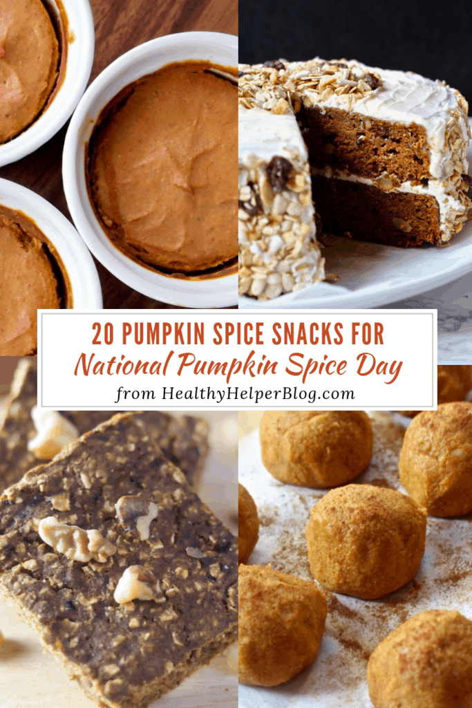 20 Pumpkin Spice Snacks for National Pumpkin Spice Day | Healthy Helper A roundup of the best homemade and store bought pumpkin spice snacks for fall! The perfect way to celebrate National Pumpkin Spice Day.