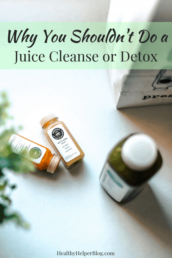 Why You SHOULDN'T Do a Juice Cleanse or Detox | Healthy Helper A discussion on why juice cleanses and other types of detoxes are a waste of money and don't really help your body or make you healthier in the long run. Insights into how the detox industry tricks consumers into thinking they need their products and why you shouldn't fall for their false marketing.