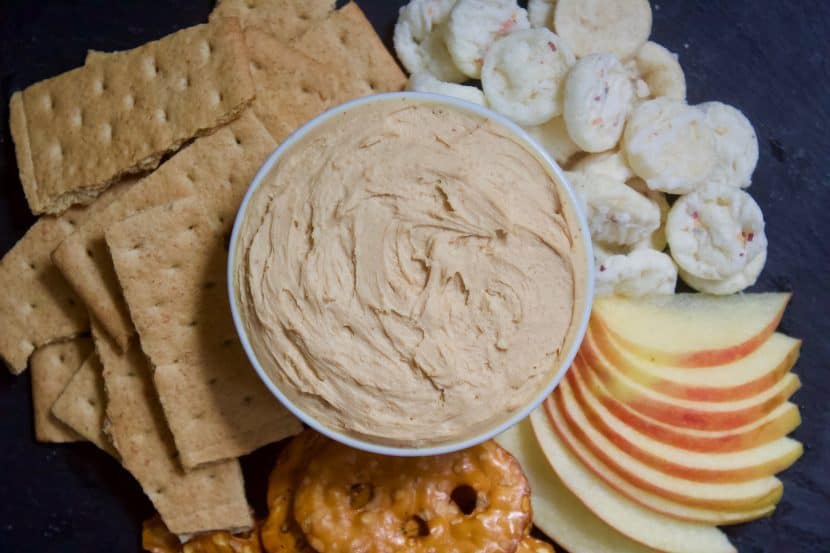 Low-Fat Vegan Peanut Butter Cream Cheese | Healthy Helper A simple, delicious recipe for peanut butter-flavored cream cheese. Two ingredients, incredibly easy to make, and perfect for rounding out a dessert table with fun dippers like fruit or pretzels! 