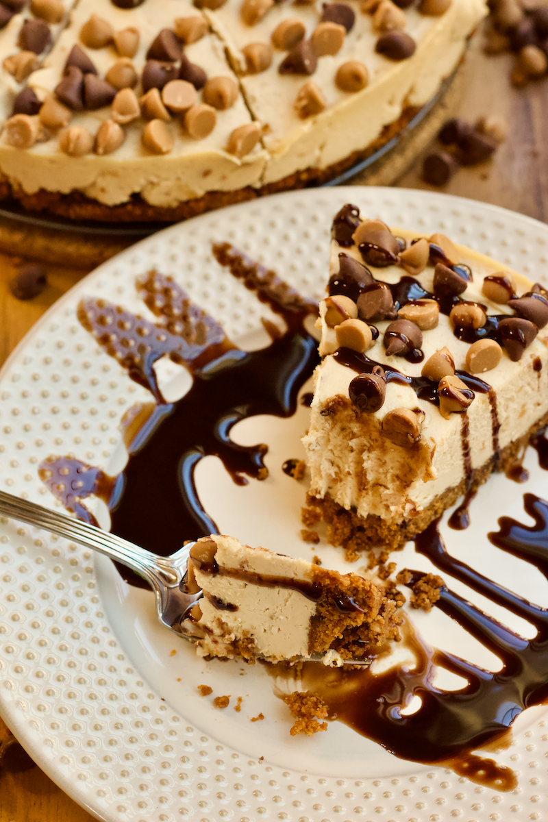 A healthy take on classic peanut butter pie without dairy, gluten, or added sugar! This Vegan Peanut Butter Pie is just as rich and sweet as the original, but MUCH better for you and easy to make too. 