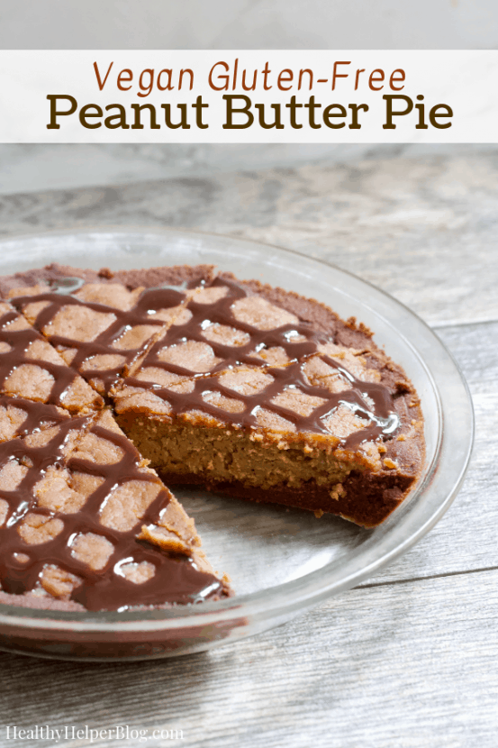 Vegan Peanut Butter Pie | A healthy take on classic peanut butter pie without dairy, grains, or added sugar! This Vegan Peanut Butter Pie is just as rich and sweet as the original, but MUCH better for you and easy to make too. 