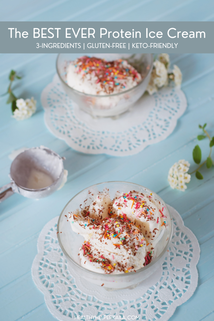 The Best EVER Easy KETO GlutenFree Protein Ice Cream