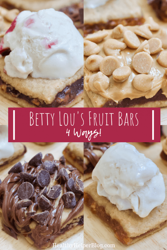 Betty Lou's Fruit Bars - 4 Ways | Four fun, delicious ways to dress up Betty Lou's Fruit Bars with all your favorite toppings. Vegan, gluten-free, and perfect for when you're craving a slice of pie without all the sugar, fat, and calories! 