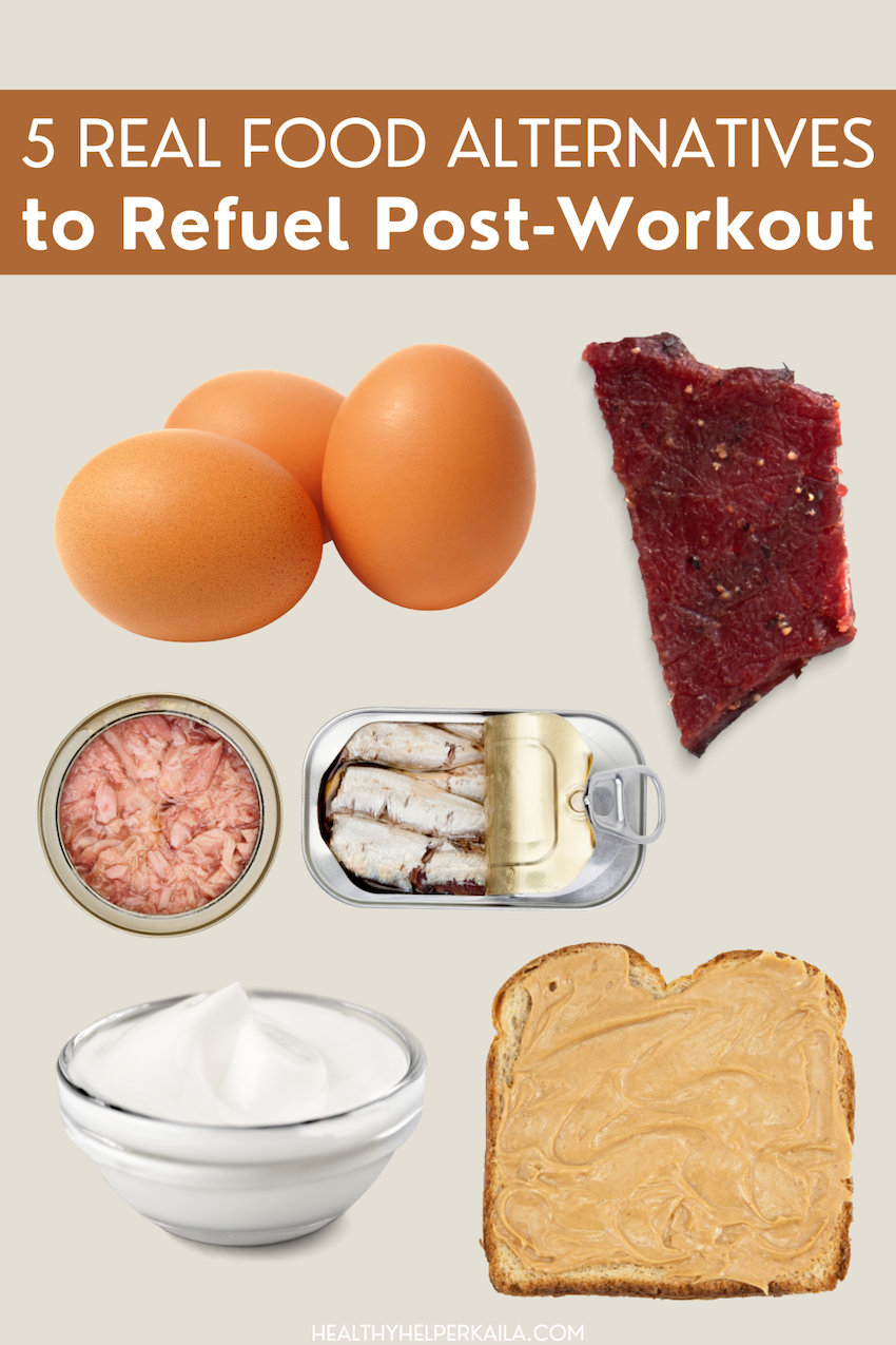 Looking for a healthy protein source to refuel? Here are five real food alternatives to protein powder after a workout.