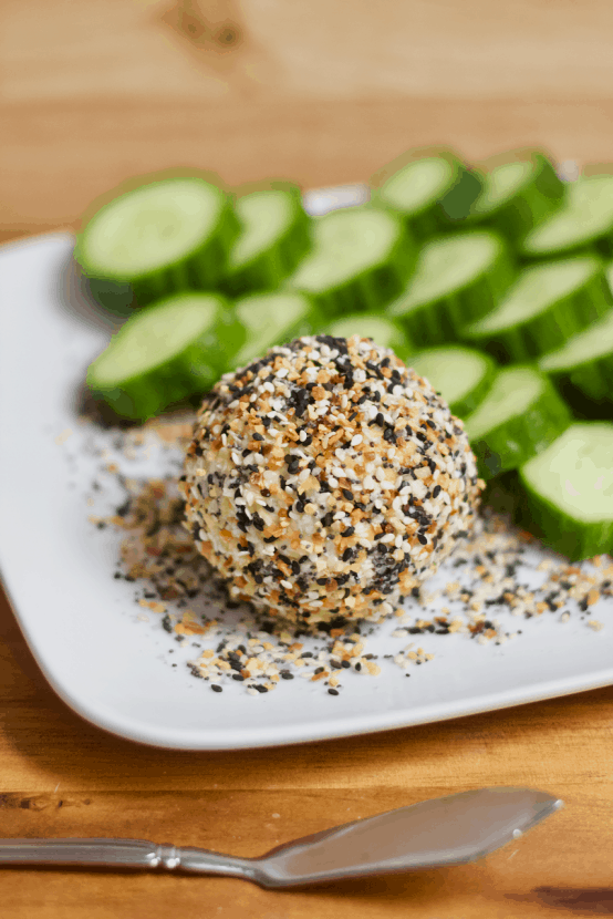 Everything Bagel Goat Cheese Ball | Healthy Helper