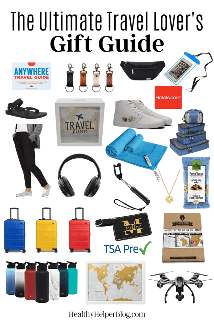The Ultimate Travel Lover's Gift Guide | The ultimate round-up of gifts for the travel lovers or wannabe travelers in your life. Everything they'll want and need on their next adventure! 30+ unique gift ideas that any traveler will love.