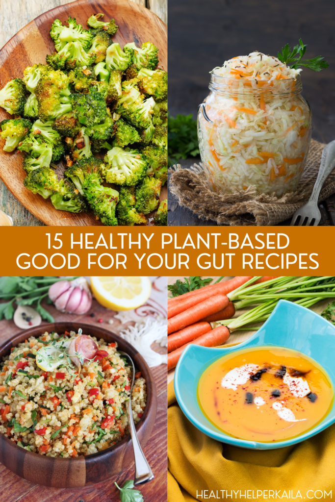 15 Healthy Plant-Based Good for Your Gut Recipes | A round up of delicious plant-based recipes with 'good for your gut' ingredients that will promote gut and digestive health. 
