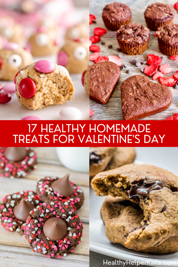 17 Healthy Homemade Treats for Valentine's Day | A round up of 17 healthy, homemade treats to make and enjoy for Valentine's Day! Festive treats that are also GOOD for you.