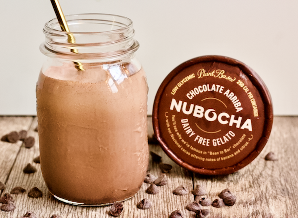 Vegan TRIPLE Chocolate Milkshake | Triple the chocolate, triple the deliciousness in this sugar-free, vegan chocolate milkshake made with plant-based gelato. A sweet treat you can feel good about indulging in.