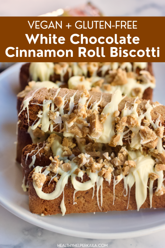 Vegan Cinnamon Roll Biscotti