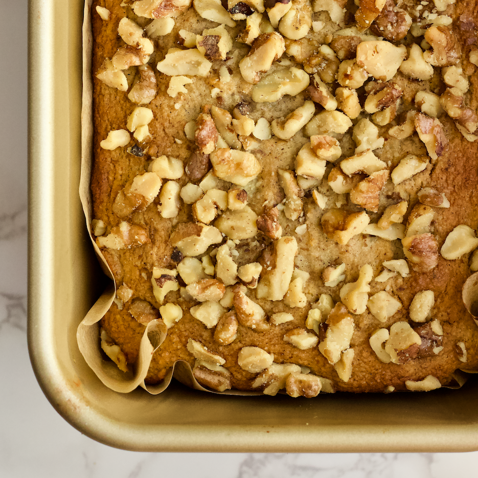 This Grain-Free Banana Nut Bread is a healthy, paleo-friendly take on classic banana bread with no added sugar or seed oils! Its rich, moist texture will make this your new go-to banana bread recipe.